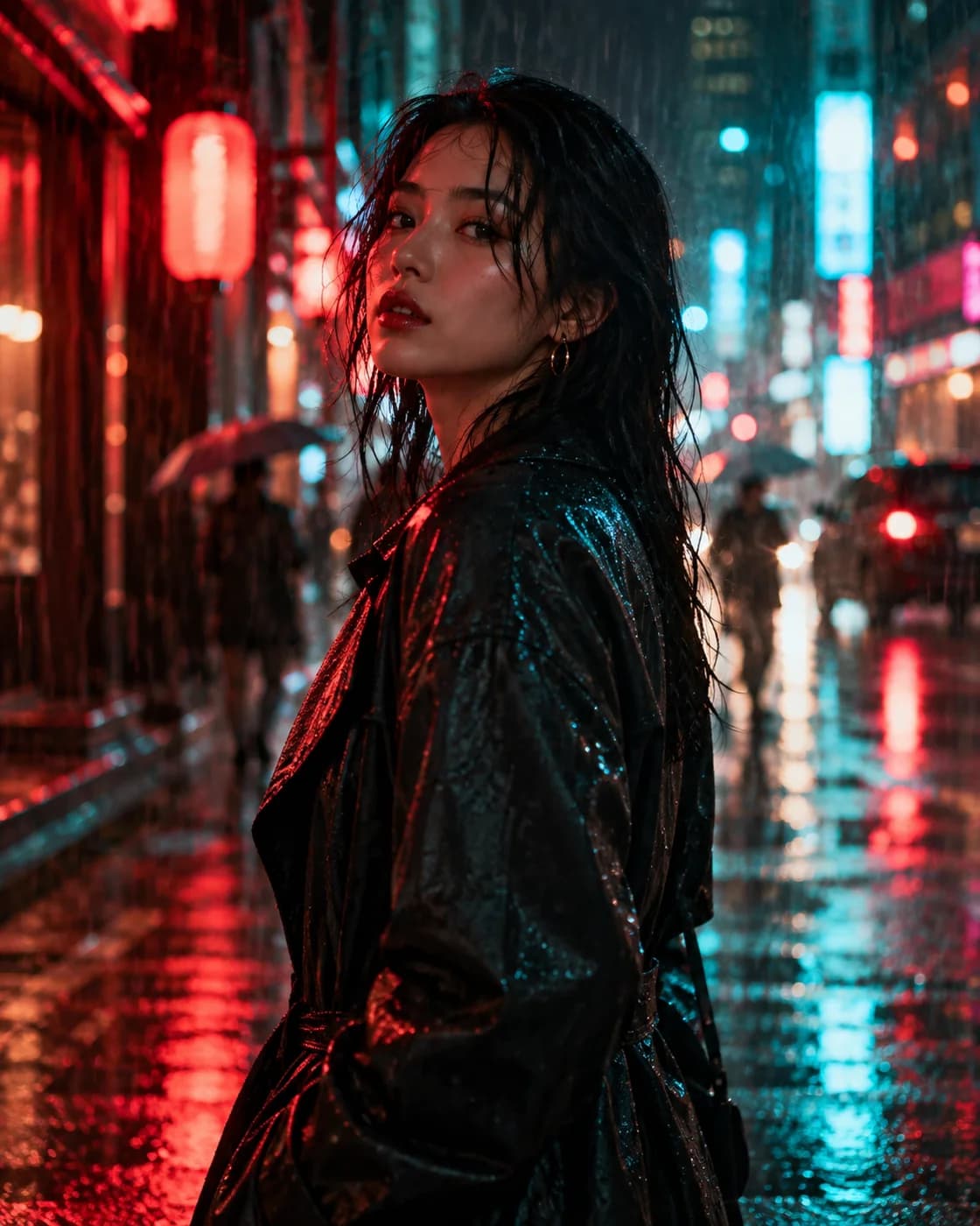 Neon nights animated concept